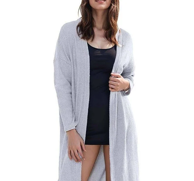 longline duster Long Duster Cardigan, Women's, Size: Small, Heather Grey Kohl's $68
