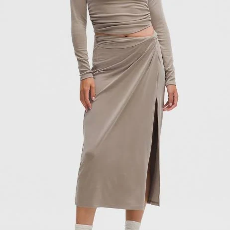 skirt lululemon Drapey Softstreme Midi Skirt lululemon $59