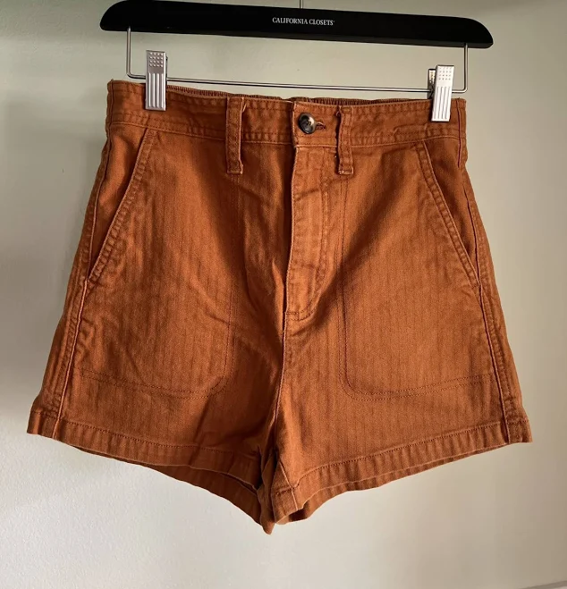 shorts Madewell Cargo Burnt Orange Shorts Size Xxs Stretchy eBay $9