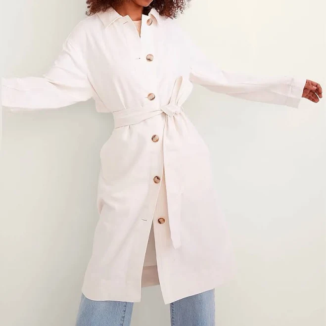trench coat Madewell Cotton & Linen Trench Coat Poshmark $60