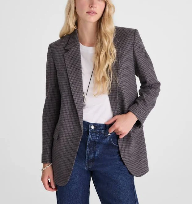 blazer Madewell Women's Mercer Relaxed Check Blazer Madewell $149.99