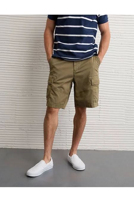 shorts Men American Eagle aeo AE 10" Flex Lived-In Cargo Short Store American Eagle Outfitters $34.96
