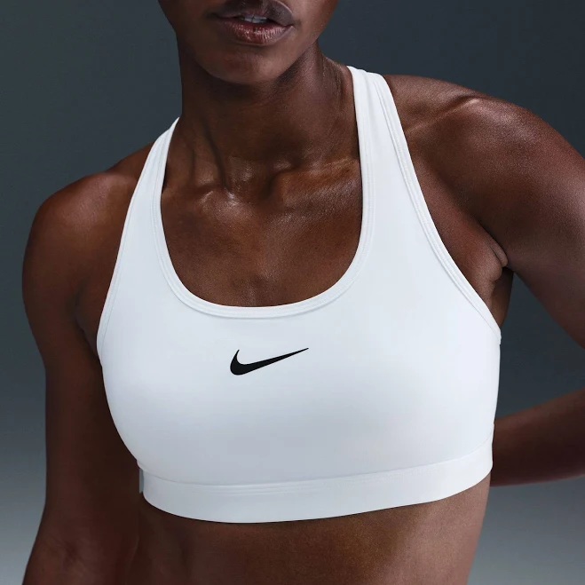 top Nike Women's Swoosh Medium Support Non-Padded Sports Bra DICK'S Sporting Goods $37