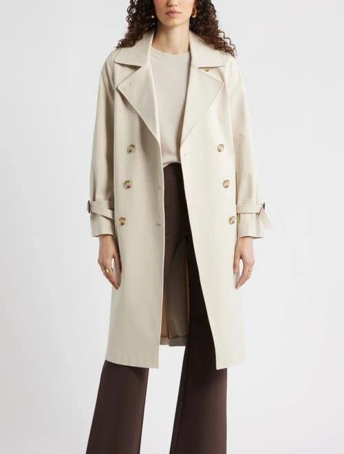 outerwear Nordstrom Stretch Cotton Trench Coat Nordstrom $149.25