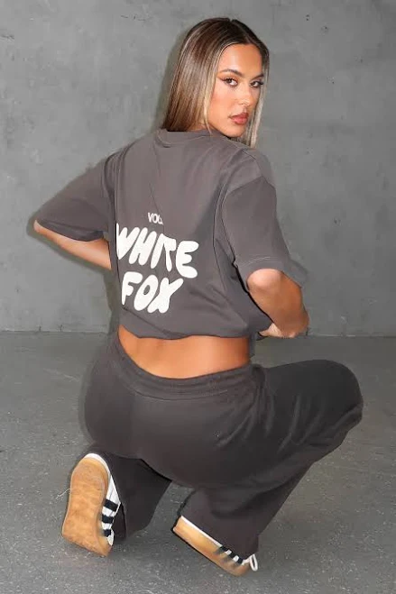 top Offstage Back Graphic Oversized Tee White Fox Boutique $49.99