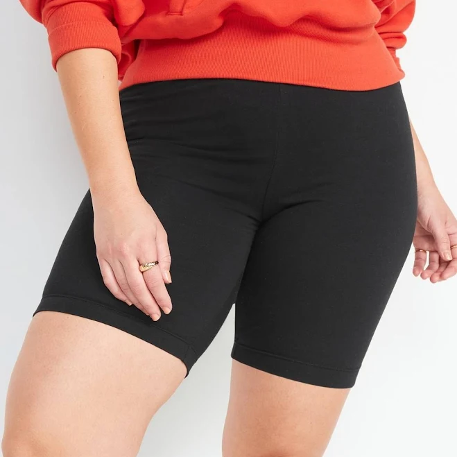 bottoms Old Navy Women's High-Waisted 8-Inch Biker Shorts Old Navy $6.49
