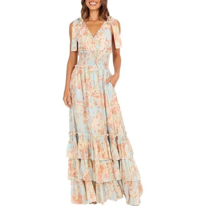 dress PETAL & PUP Women's Petal and Pup Christabel Tiered Maxi Dress Nordstrom $99