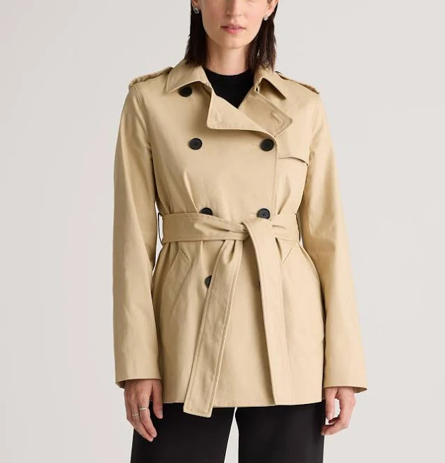 trench coat Quince Women's Comfort Stretch Organic Cotton Trench Coat Quince $90