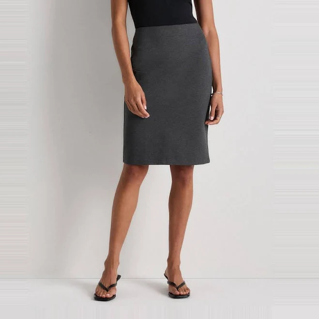 skirt Quince Women's Ultra-Stretch Ponte Pencil Skirt Quince $39.9