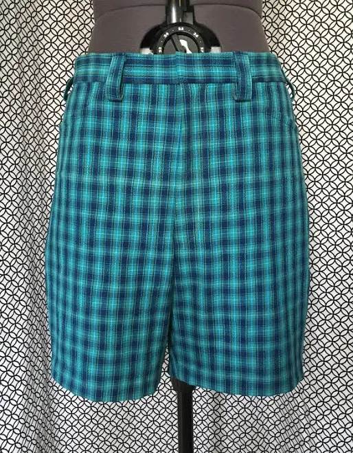 shorts Retro 1970s Plaid Shorts Etsy - Seller $48