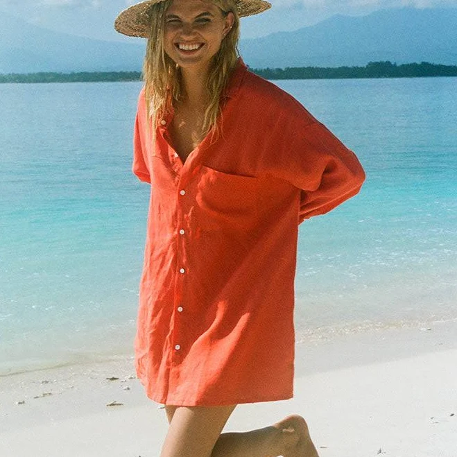 matching set Rove Women's Oversized Linen Shirt ROVE $149