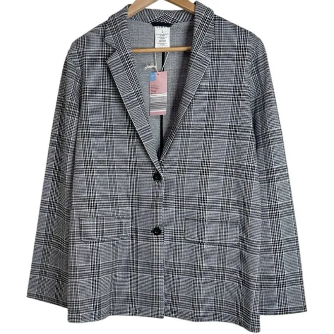 blazer Serra Women's Oversized Checkered Blazer Poshmark $25