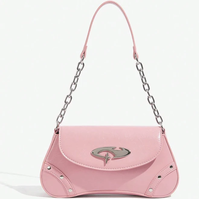 bag SHEIN Women's Y2k Vintage Funky Hobo Baguette Bag Shein $14.6