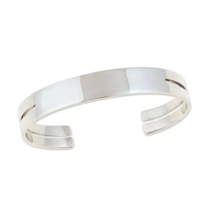accessory Sterling Silver Minimalist Cuff Bracelet novica.com $395.99