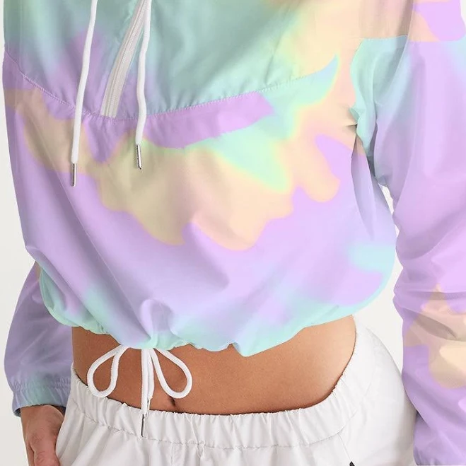 windbreaker Tie Dye Women's Cropped Windbreaker Harlow & Lloyd $99.95