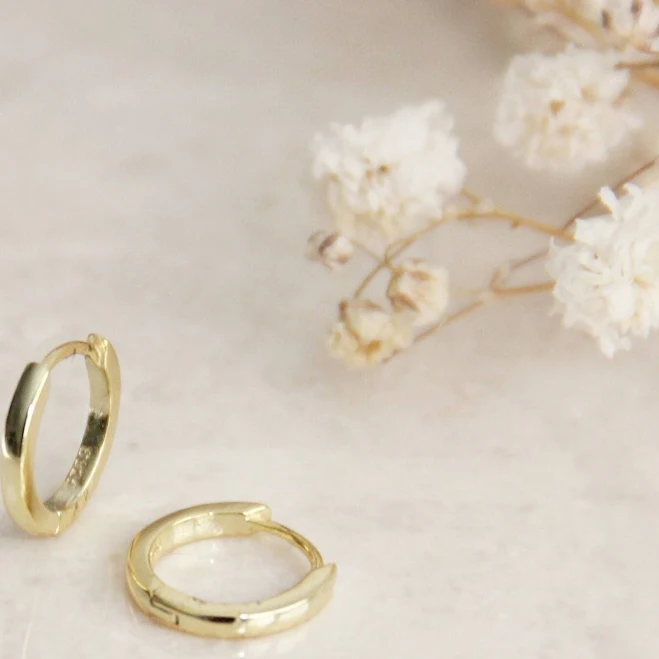 accessory Tiny Simple Minimalist Gold Hoop Earrings Etsy - Seller $14.4