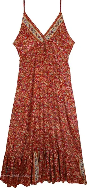 dress TLB Paisley Silk and Viscose Maxi Dress The Little Bazaar $39.99