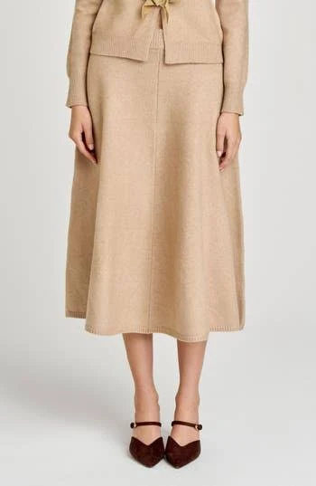 skirt WAYF Kayla A-Line Knit Midi Skirt Nordstrom Rack $43.97