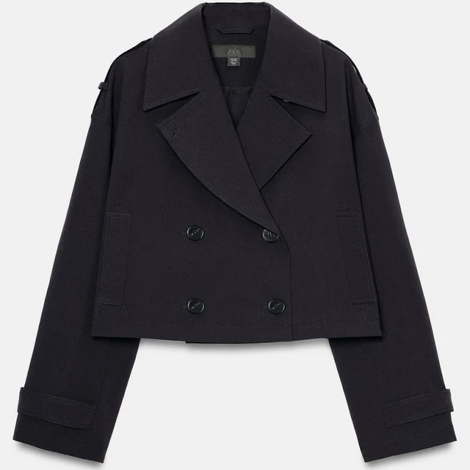 trench coat Zara Double-Breasted Trench Coat Zara USA $79.9