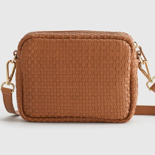 Quince Handwoven Italian Leather Crossbody