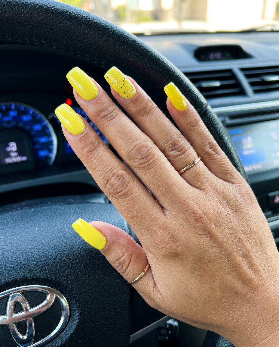 Summer nails square medium 2026: Crisp white matte finish for sophisticated minimalist work events.