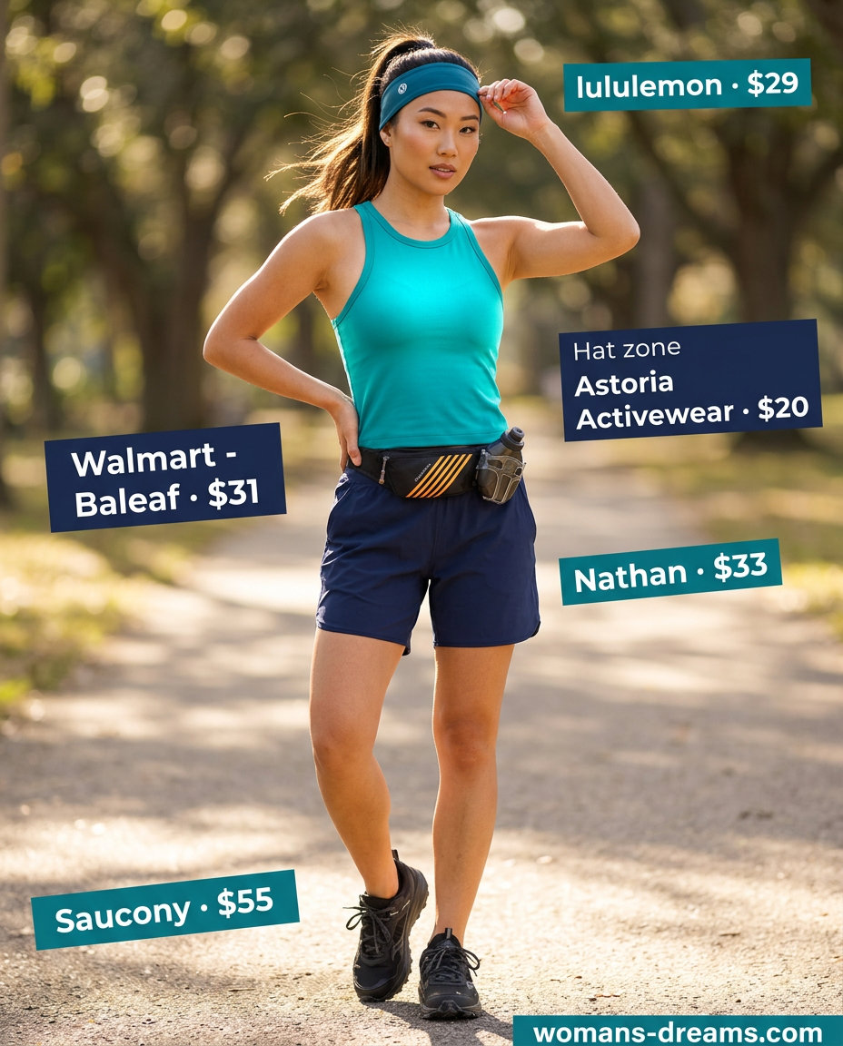 Active Cargo Shorts Outfits Summer 2026 What to Wear with Cargo Shorts Summer 2026: Active navy shorts, teal tank, and black sneakers for hiking.