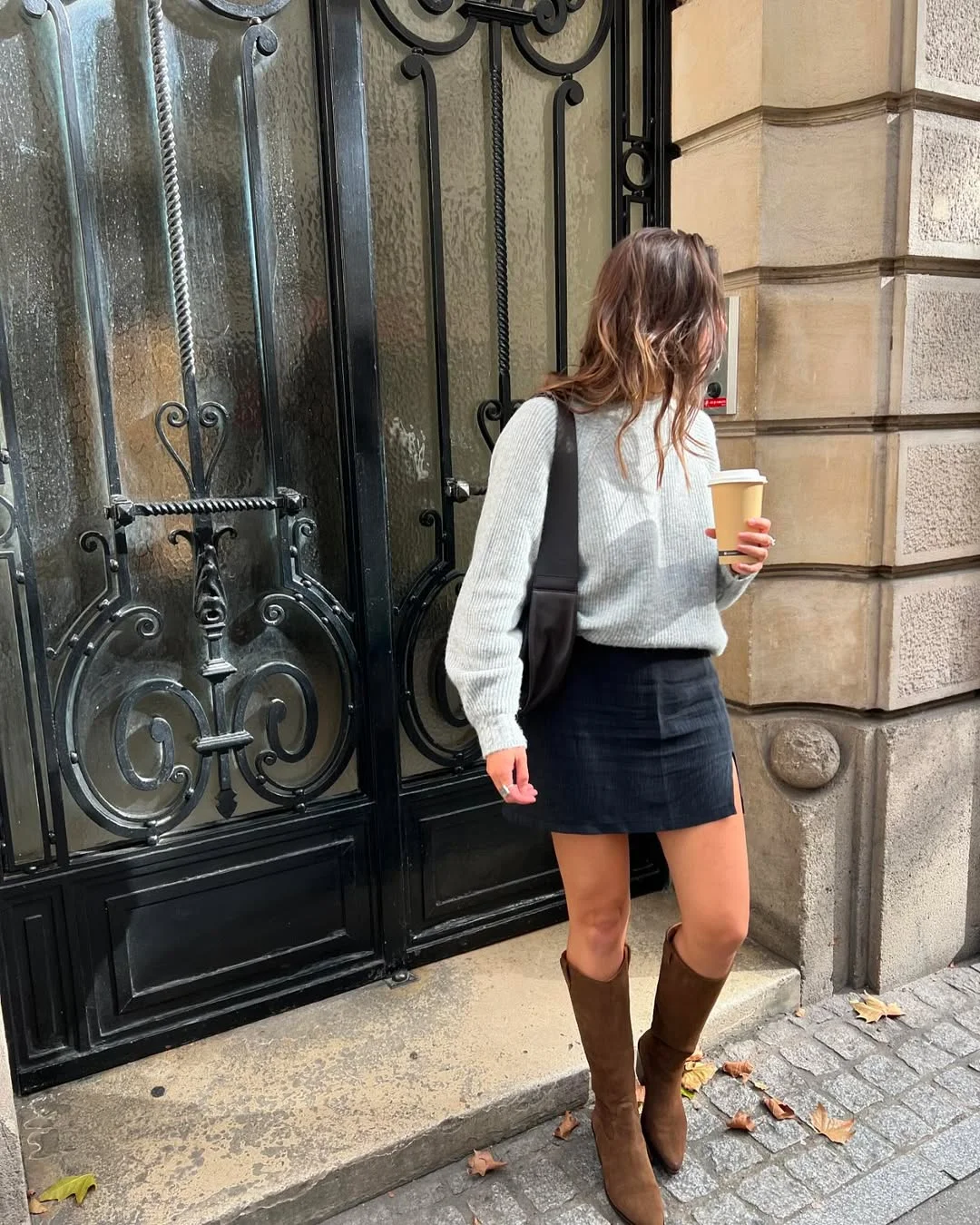 back to school outfits 2026 Minimal Knit And Mini Skirt Styling With Quiet Confidence