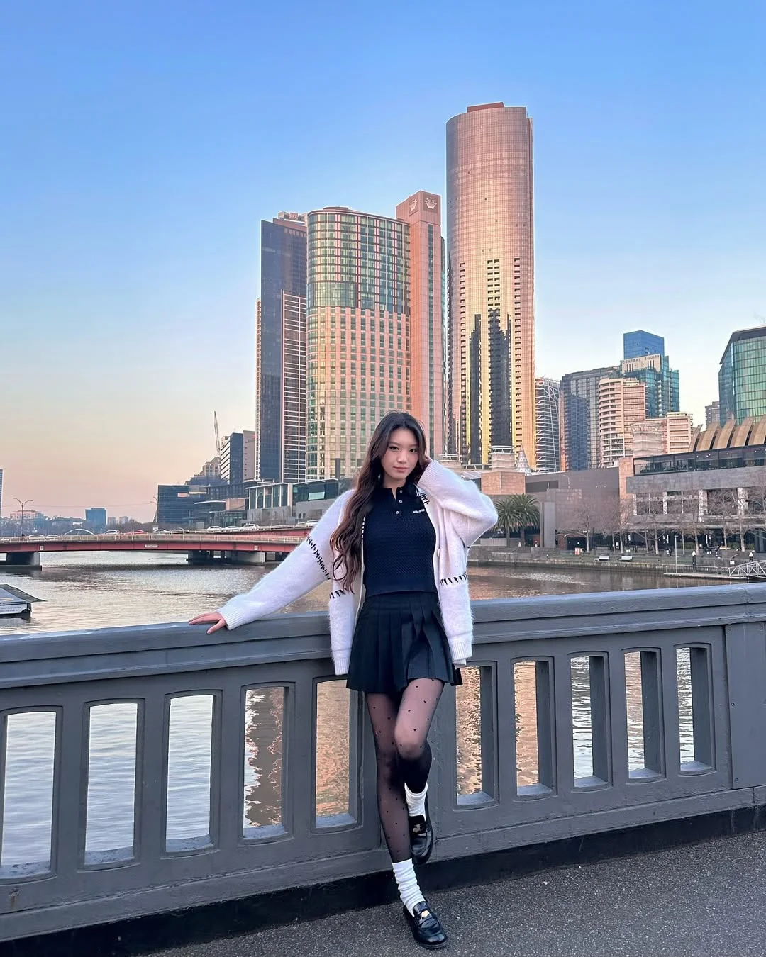 back to school outfits 2026 Soft Academia Layers With A Pleated Mini Skirt