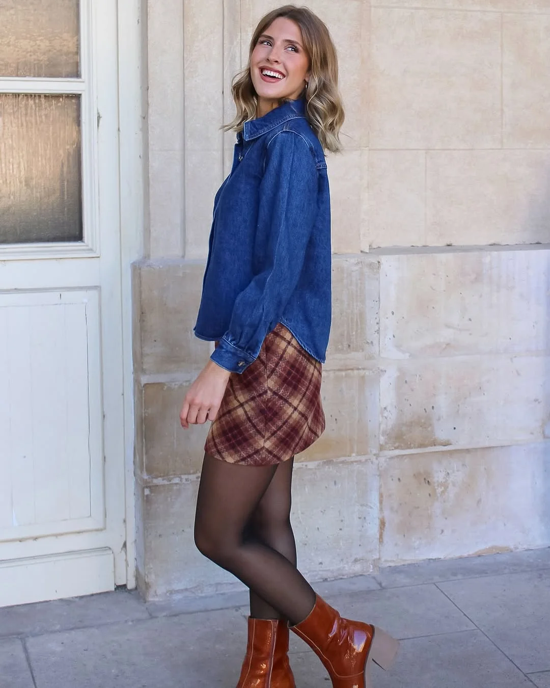back to school outfits 2026 Western Plaid And Denim For Early Fall Classes