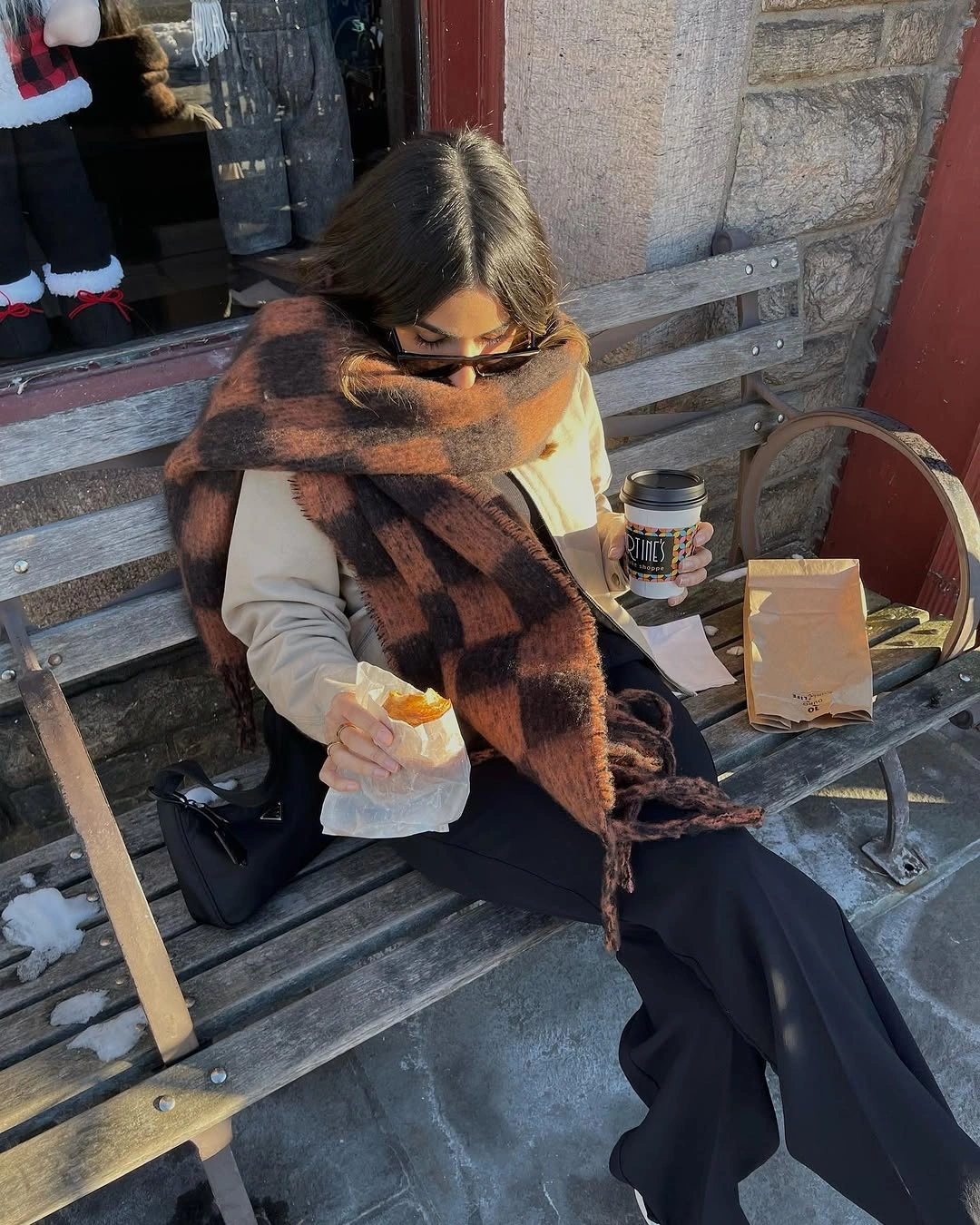 comfy fall outfits 2026 Oversized Plaid Scarves For Crisp Autumn Mornings