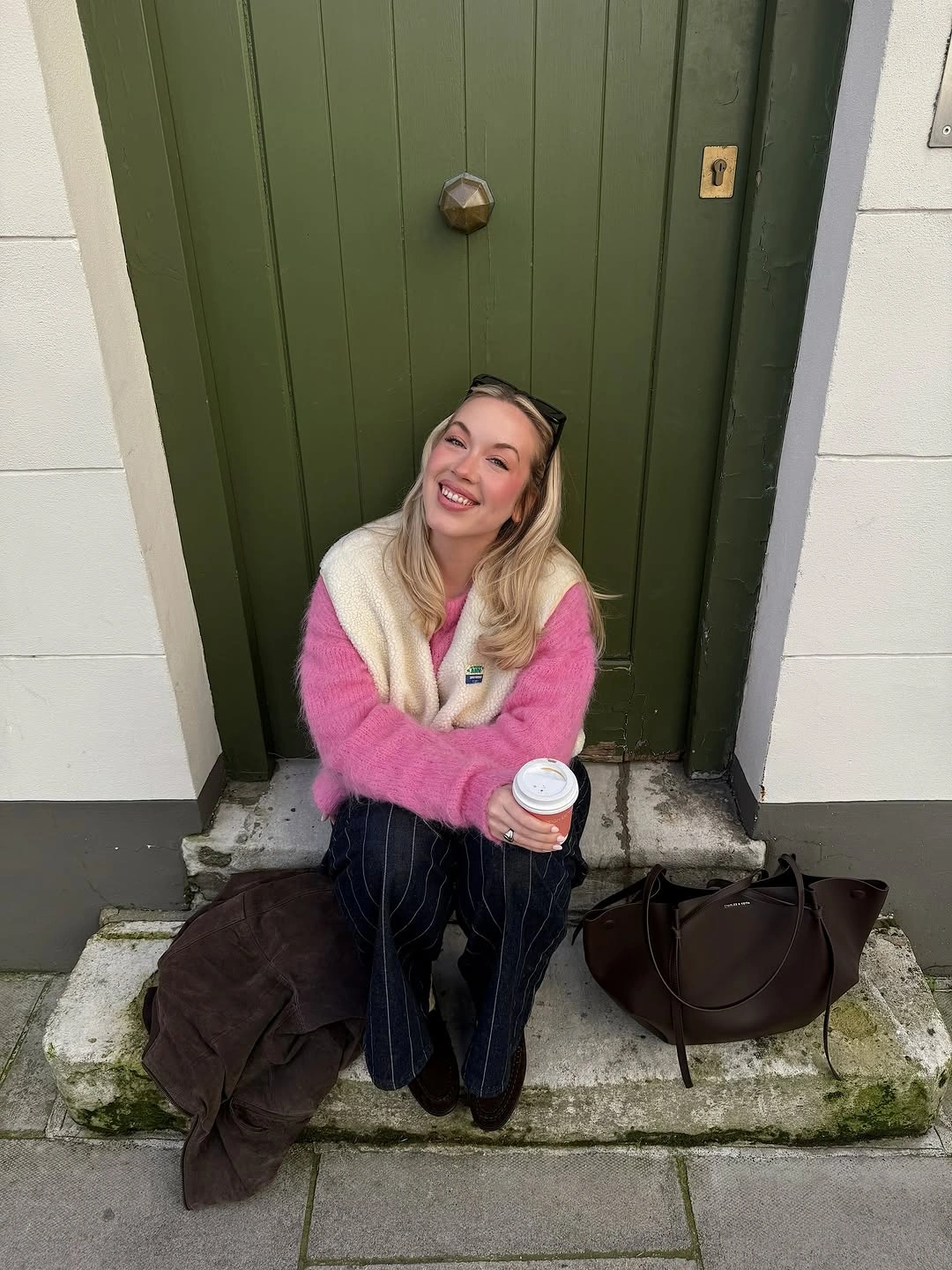 cozy & chic autumn outfits for women 2026 Playful Pink Knitwear That Brightens Gray Autumn Days