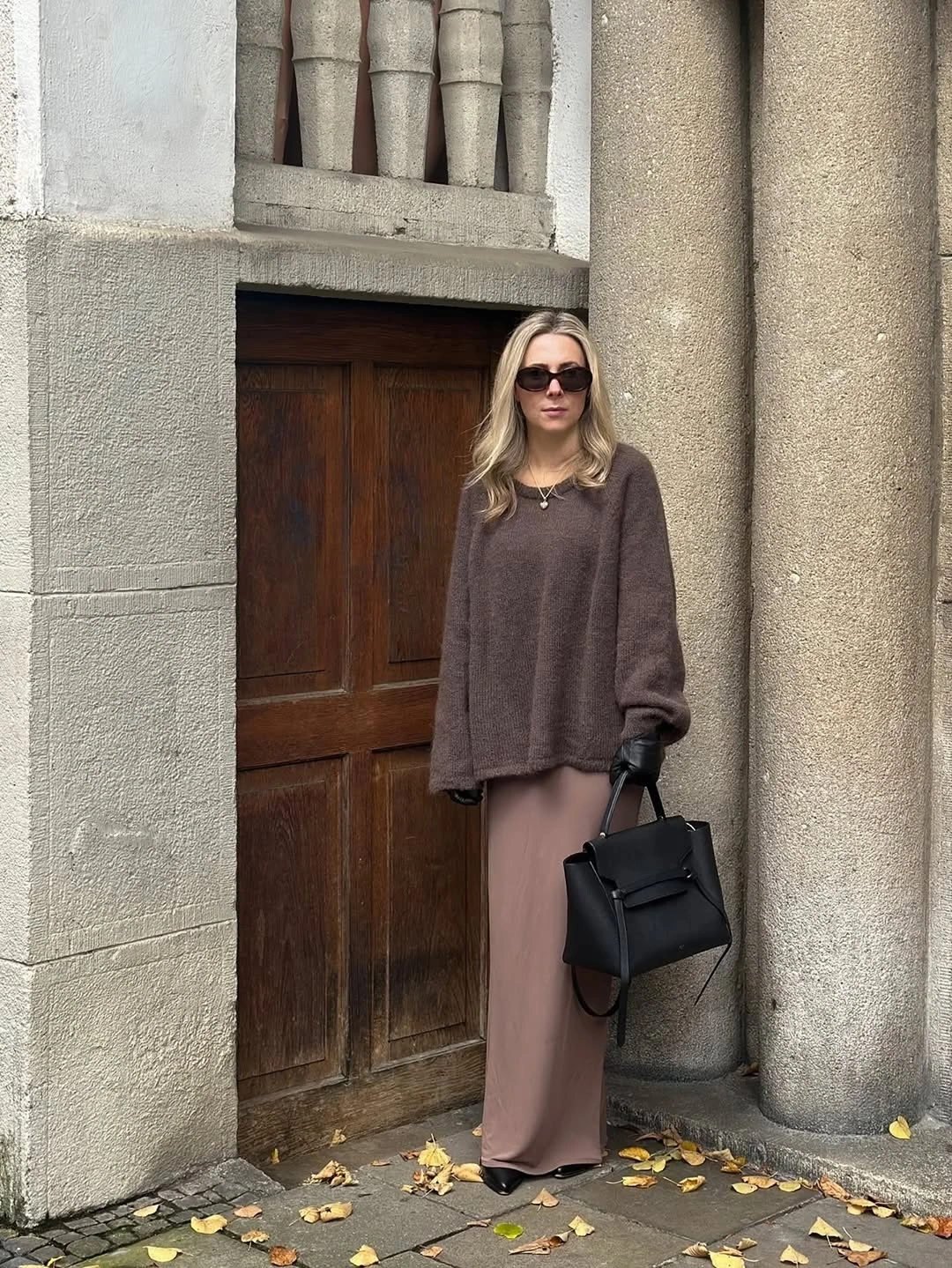 cozy & chic autumn outfits for women 2026 Soft Chocolate Knits with Flowing Elegance