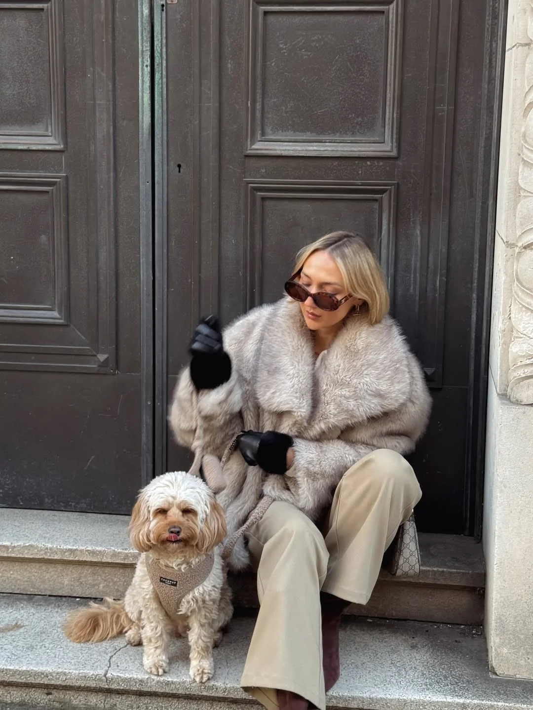 cozy chic fall outfits for 2026 Soft Faux Fur with Timeless Neutral Elegance