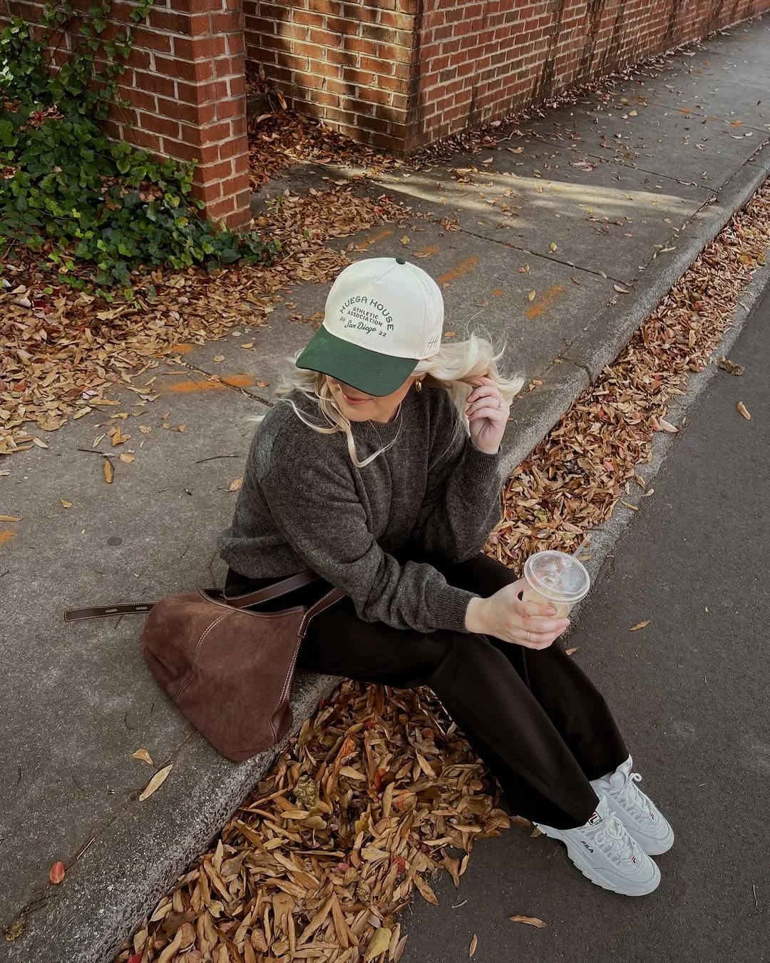 cozy chic fall outfits for 2026 Sporty Coffee Run Style with Autumn Ease