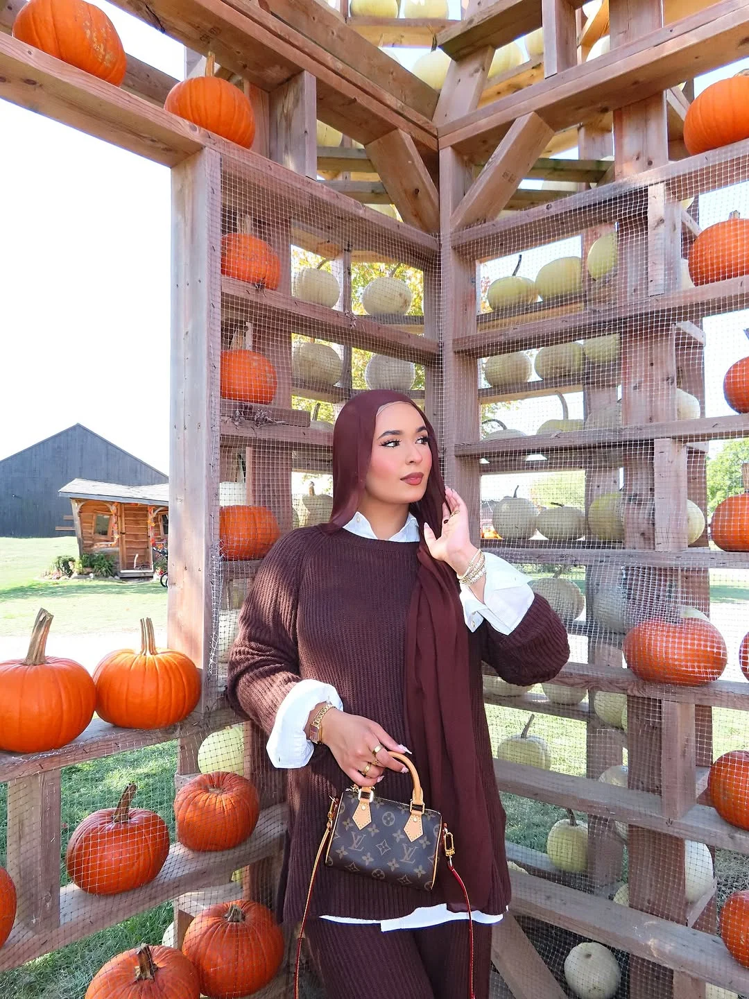 cute fall outfits docs 2026 Chocolate Brown Layers for Pumpkin Patch Season