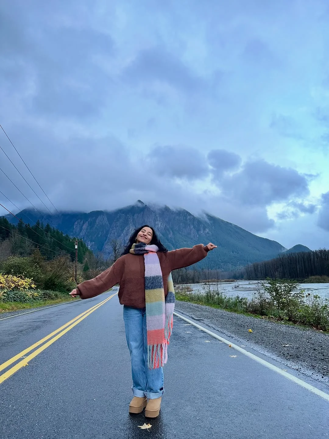 cute fall outfits docs 2026 Colorful Scarves That Make Gray Days Feel Better