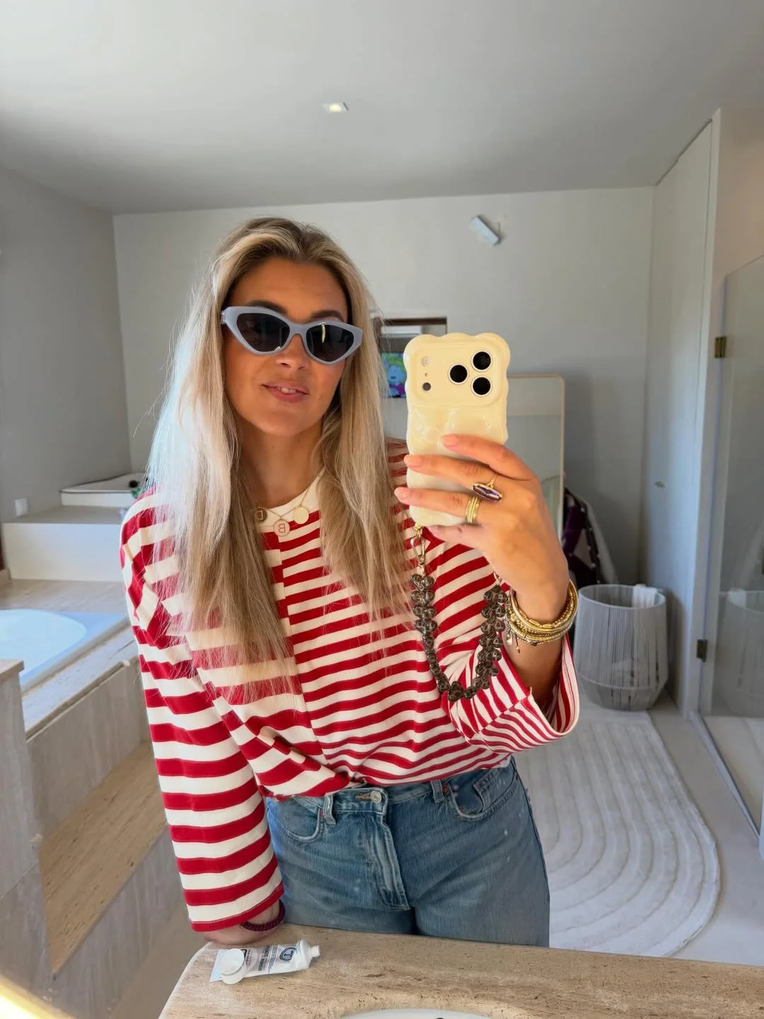Early summer outfits 2026 Classic Red Stripes That Never Really Leave Summer