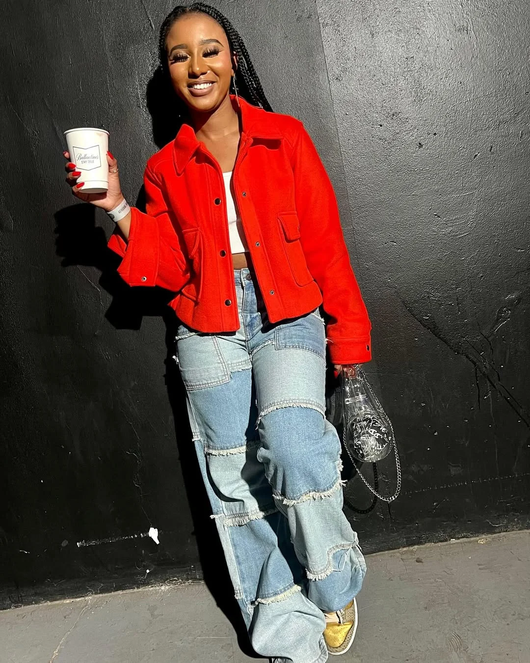 fall 2026 outfits for black women Bright Red Jackets That Instantly Refresh Casual Denim