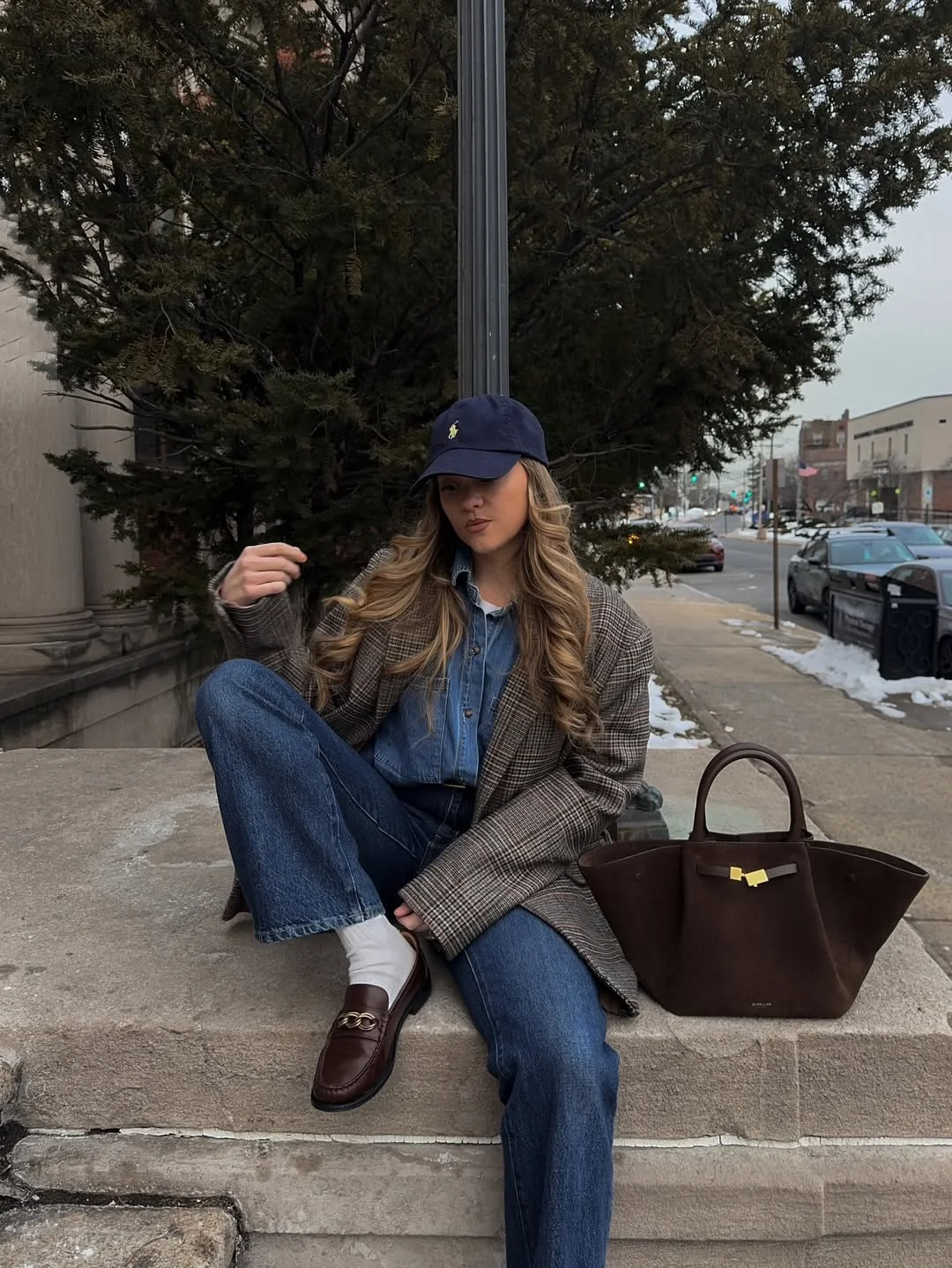 fall all denim outfits for women 2026 Blazers and Denim Shirts Create the Perfect Smart Casual Mix