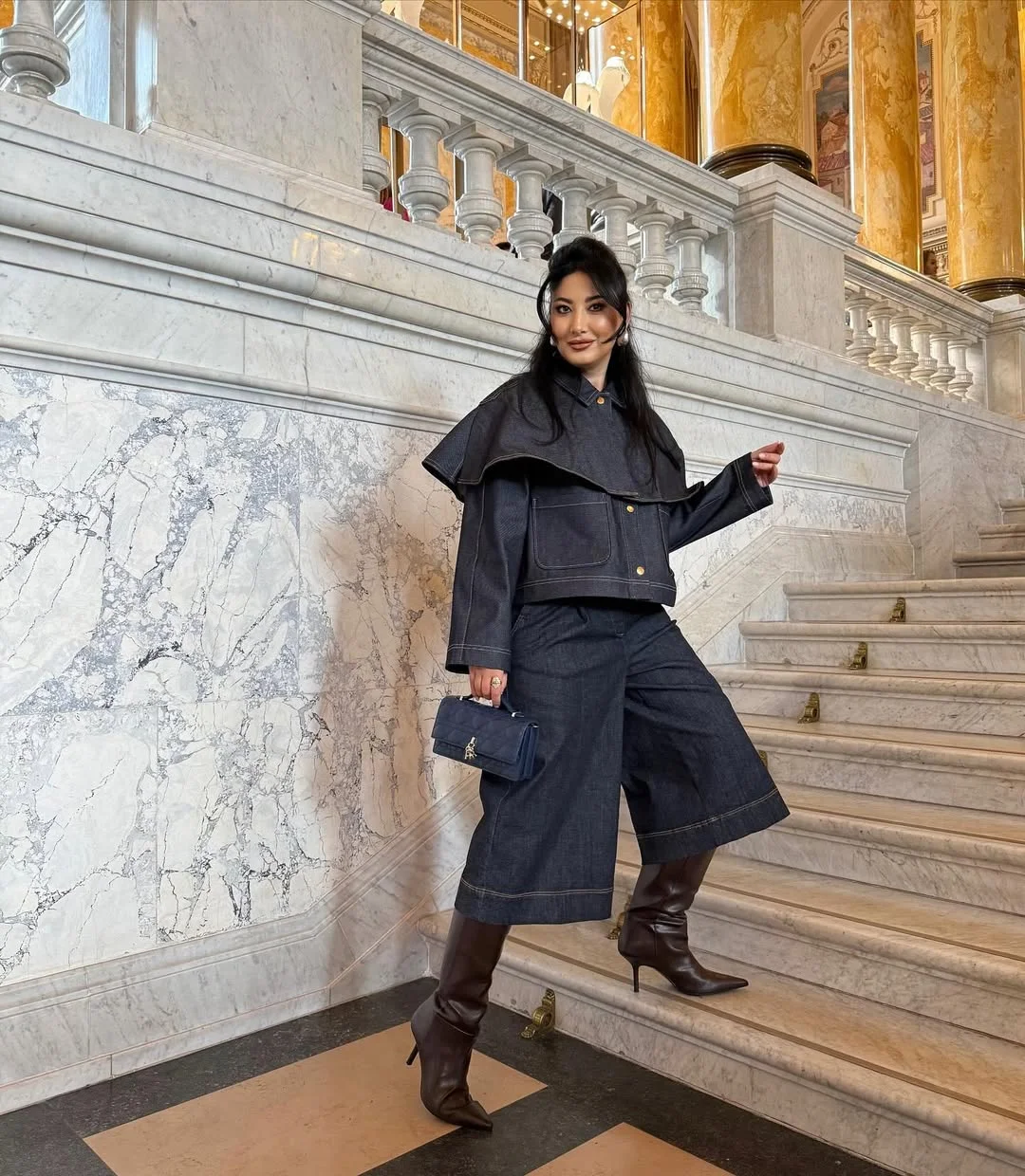 fall all denim outfits for women 2026 Structured Denim Sets Are Replacing Traditional Tailoring