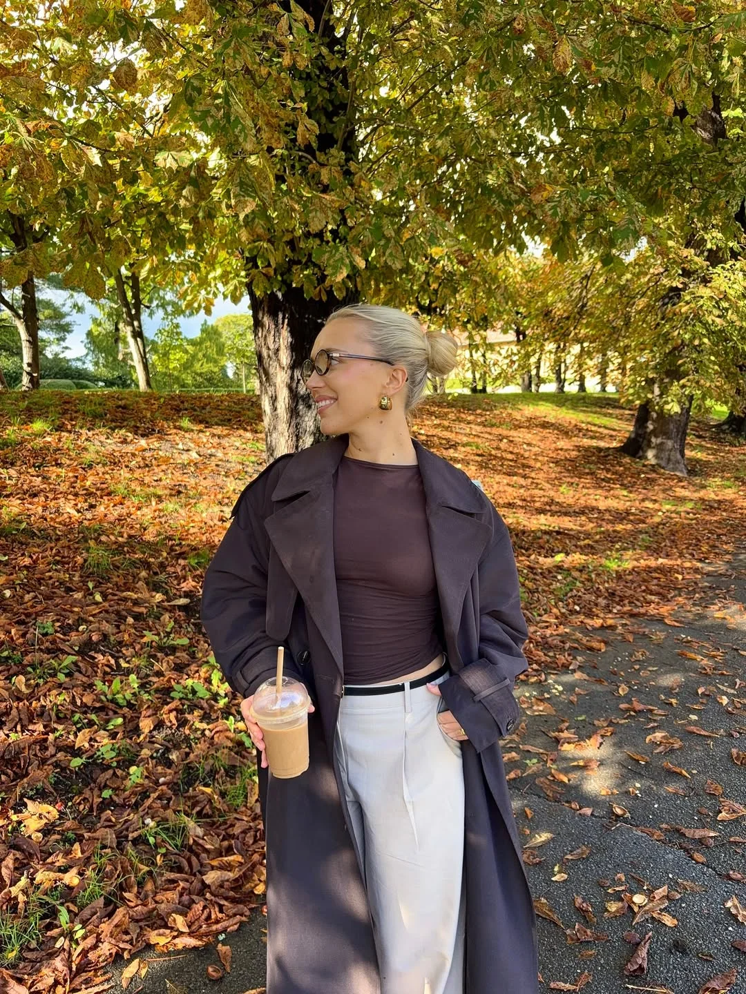 fall fashion for women over 40 Quiet Luxury in Espresso and Cream