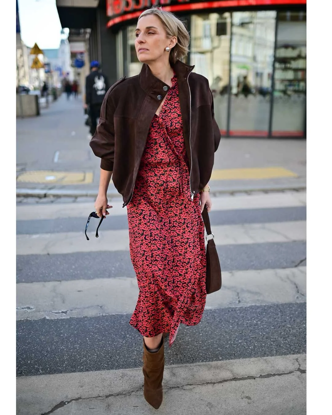 fall fashion for women over 40 Romantic Florals Styled for the Autumn Season