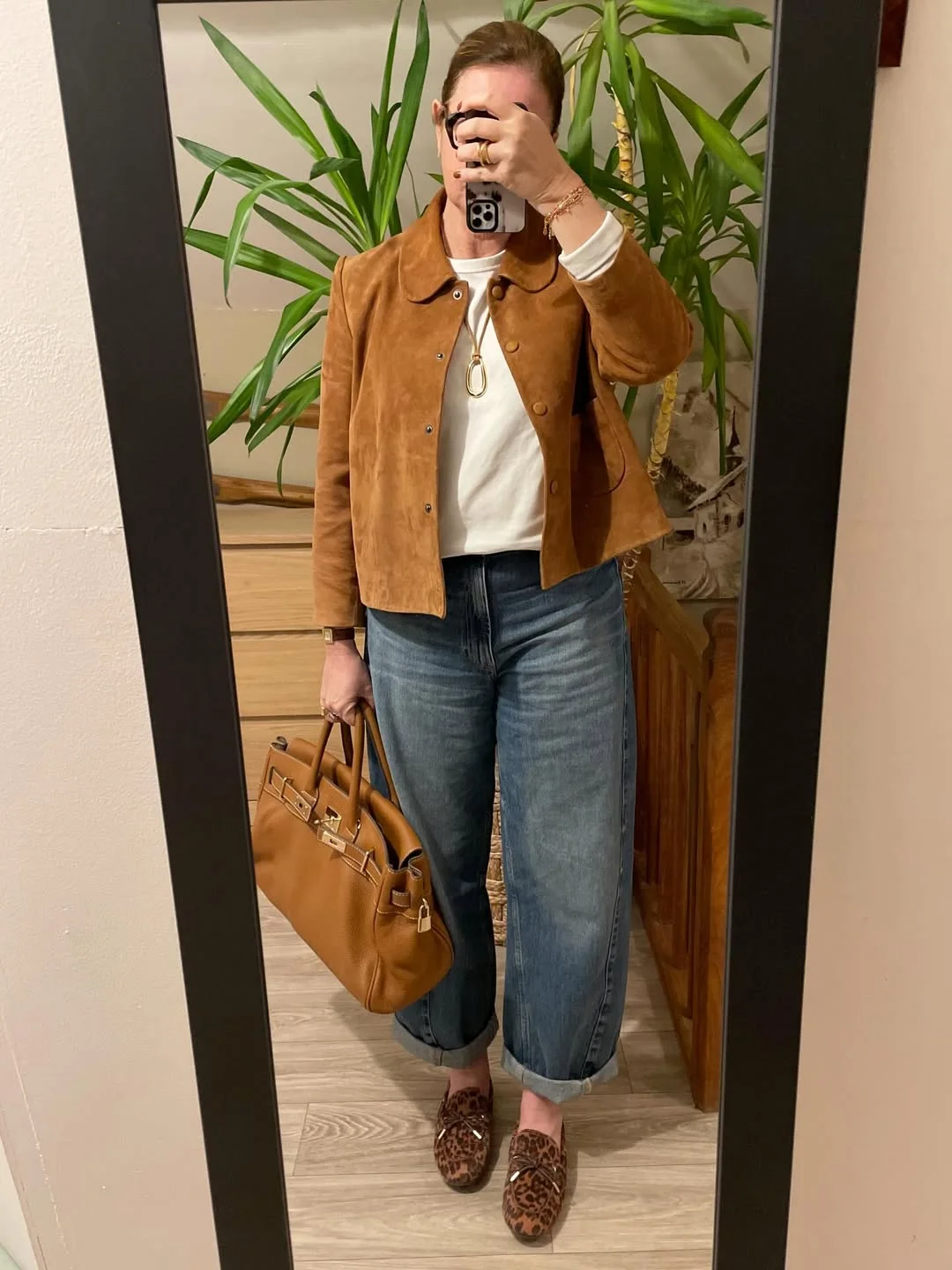 fall fashion for women over 40 Classic Denim and Suede That Always Works