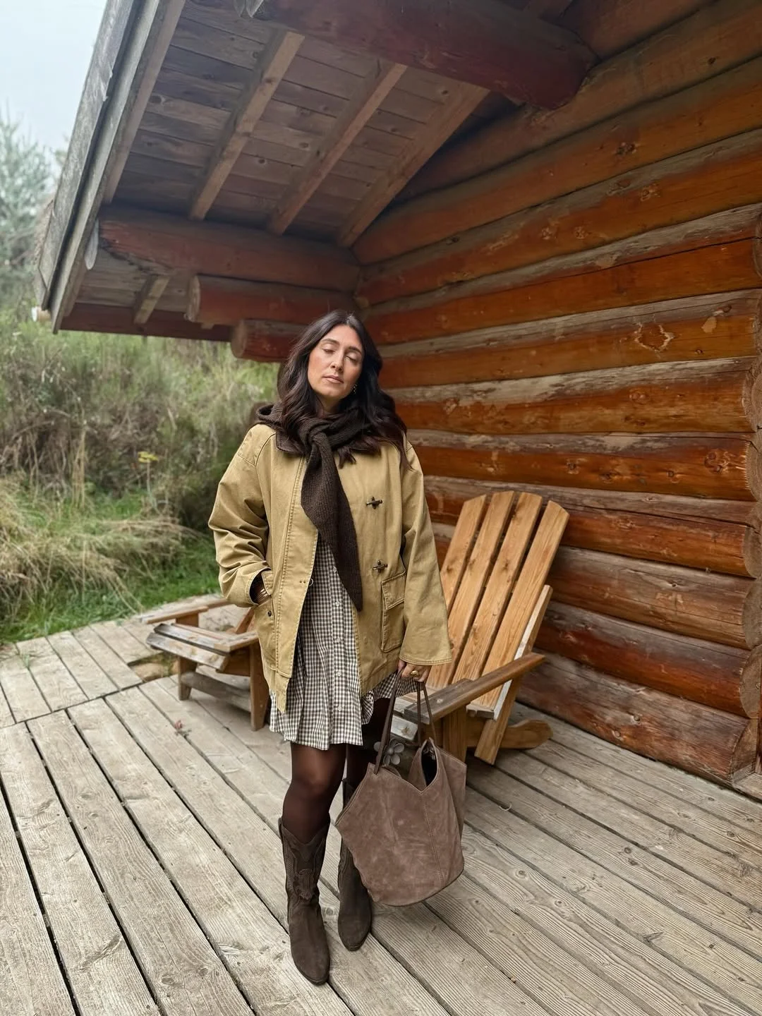 fall fashion for women over 40 Countryside Layers with Rustic Autumn Charm