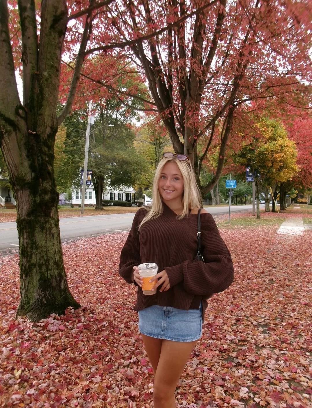 fall fashion outfits 2026 Chocolate Knits and Casual 90s Mini Skirt Styling