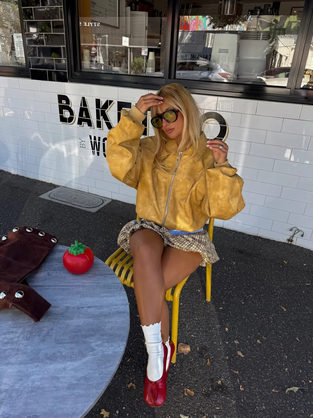 fall outfits for big busted women Playful Autumn Colors with a Modern Mini Skirt