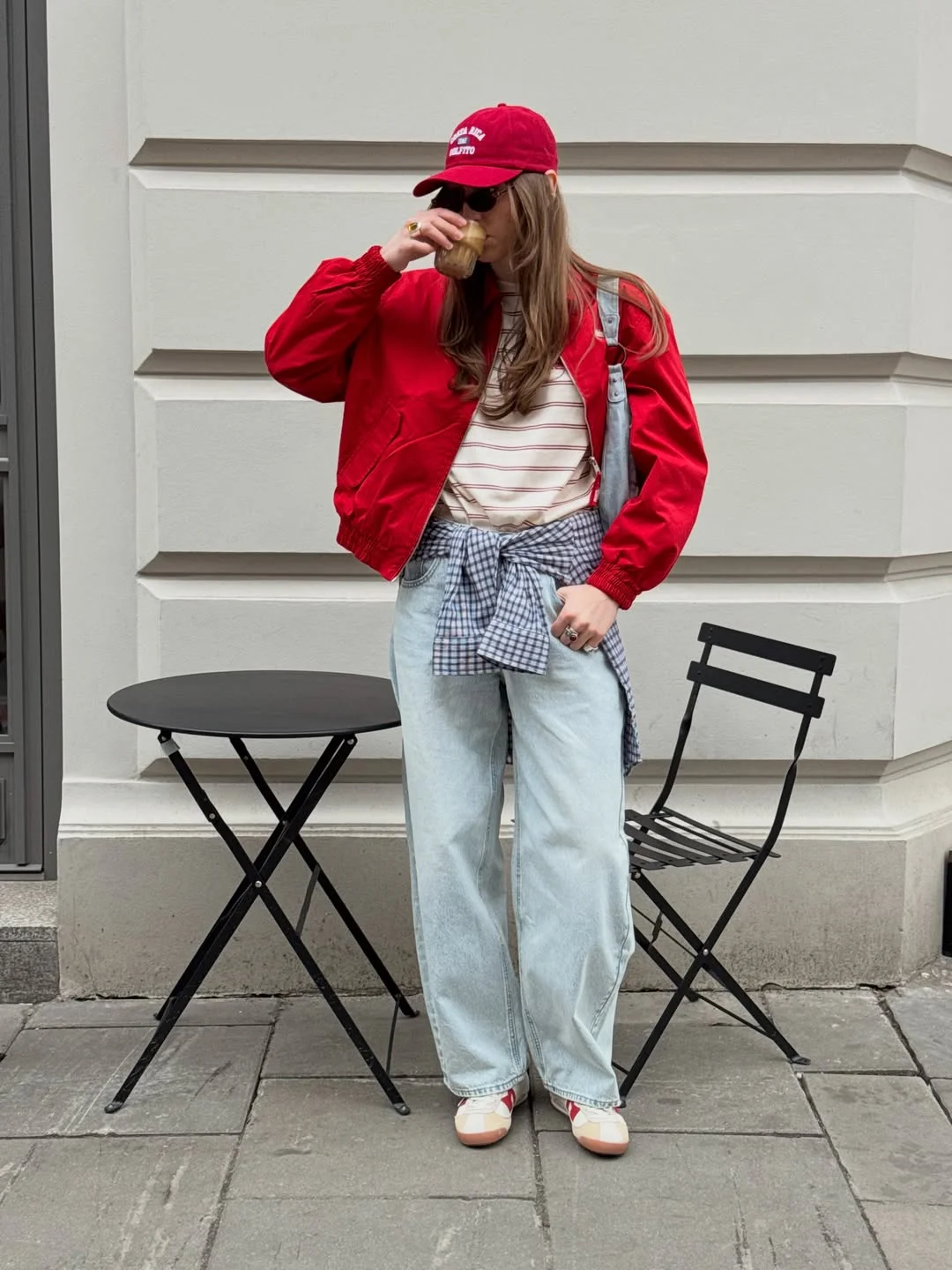 fall outfits for women in 30s style 2026 Bright Outerwear Refreshes Everyday Denim