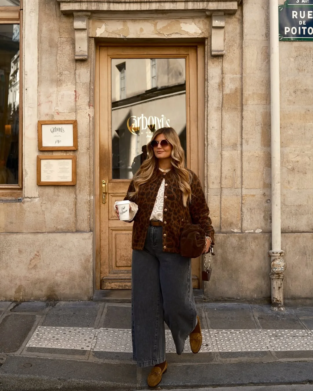 Fall outfits ideas 2026 Leopard Cardigans And Relaxed Denim For Cozy Café Mornings
