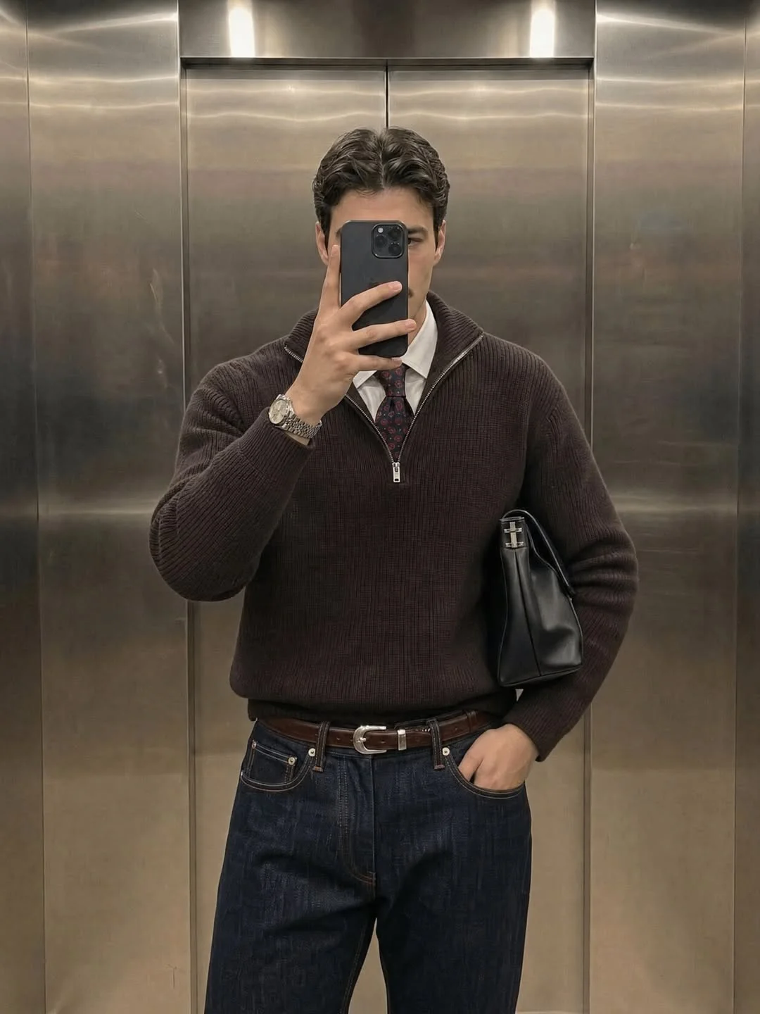 Fall outfits ideas for men 2026 Dark Knitwear and Elevated Everyday Menswear