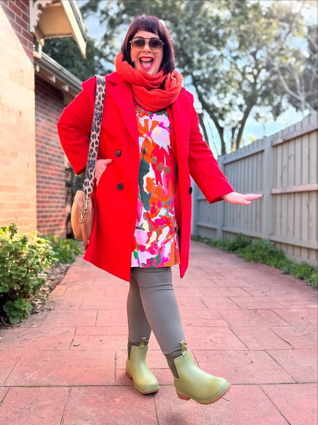 fall outfits with boots and leggings 2026 Playful Color Blocking for Gray Autumn Days